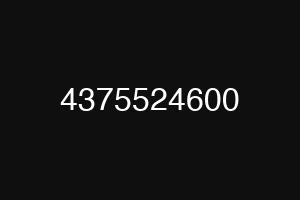 4375524600