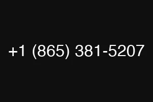 +1 (865) 381-5207