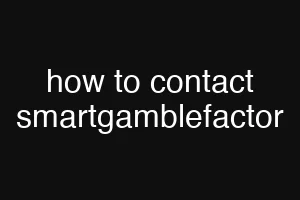 how to contact smartgamblefactor
